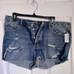 NWT Button Fly Old Navy Jean Shorts